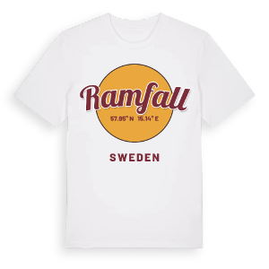 Ramfall cirkel t-shirt – ekologisk bomull t-shirt från Pinshirt