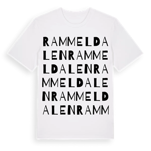 Rammeldalen ordlek t-shirt – ekologisk bomull t-shirt från Pinshirt