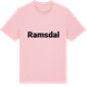 Pink Cotton t-shirt med Ramsdal fetstil t-shirt