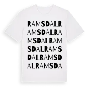 Ramsdal ordlek t-shirt – ekologisk bomull t-shirt från Pinshirt