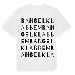 Rangelklabbem ordlek t-shirt – ekologisk bomull t-shirt från Pinshirt