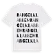 White t-shirt med Rangelklabbem ordlek t-shirt