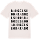 Vintage White t-shirt med Rangelsboda ordlek t-shirt