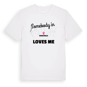 Någon i Rangkulla älskar mig t-shirt – ekologisk bomull t-shirt från Pinshirt