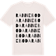 Vintage White t-shirt med Ranneboda ordlek t-shirt