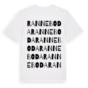 Ranneboda ordlek t-shirt – ekologisk bomull t-shirt från Pinshirt