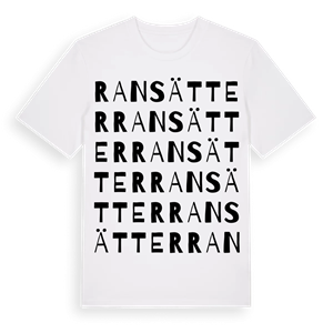 Ransätter ordlek t-shirt – ekologisk bomull t-shirt från Pinshirt
