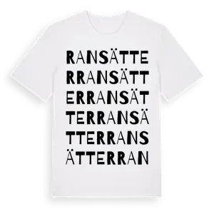 Ransätter ordlek t-shirt – ekologisk bomull t-shirt från Pinshirt
