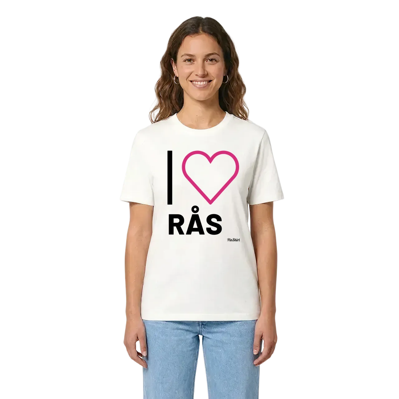 Jag älskar Rås t-shirt stort tryck i miljö