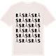 Vintage White t-shirt med Rås ordlek t-shirt