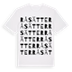 White t-shirt med Råsätter ordlek t-shirt