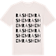 Vintage White t-shirt med Rashem ordlek t-shirt