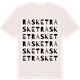 Vintage White t-shirt med Rasket ordlek t-shirt