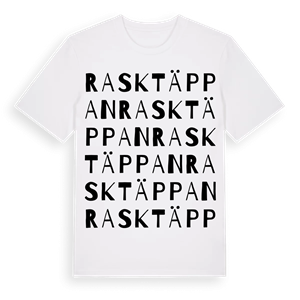 Rasktäppan ordlek t-shirt – ekologisk bomull t-shirt från Pinshirt