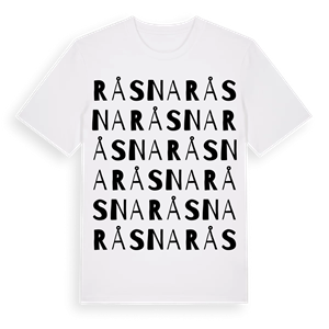 Råsna ordlek t-shirt – ekologisk bomull t-shirt från Pinshirt