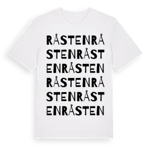 Råsten ordlek t-shirt – ekologisk bomull t-shirt från Pinshirt