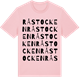 Pink Cotton t-shirt med Råstocken ordlek t-shirt