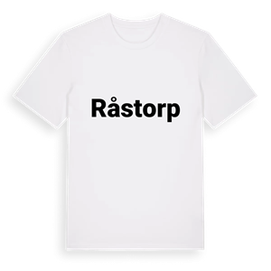 Råstorp fetstil t-shirt – ekologisk bomull t-shirt från PinShirt