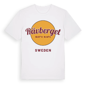 Rävberget cirkel t-shirt – ekologisk bomull t-shirt från Pinshirt