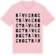 Pink Cotton t-shirt med Rävberget ordlek t-shirt