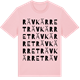 Pink Cotton t-shirt med Rävkärret ordlek t-shirt