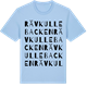 Blue Soul t-shirt med Rävkullebacken ordlek t-shirt