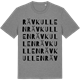 Mid Heather Gray t-shirt med Rävkullen ordlek t-shirt