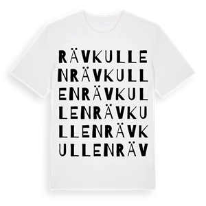 Rävkullen ordlek t-shirt – ekologisk bomull t-shirt från Pinshirt