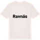 Vintage White t-shirt med Ravnäs fetstil t-shirt