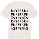 Vintage White t-shirt med Ravnäs ordlek t-shirt