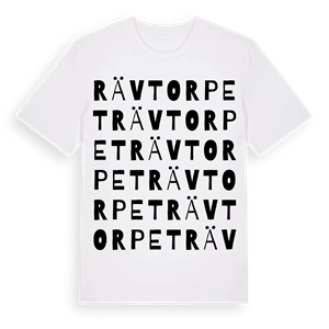 Rävtorpet ordlek t-shirt – ekologisk bomull t-shirt från PinShirt