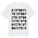 White t-shirt med Rävtorpet ordlek t-shirt