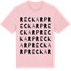 Pink Cotton t-shirt med Reckarp ordlek t-shirt