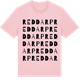 Pink Cotton t-shirt med Reddarp ordlek t-shirt