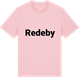 Pink Cotton t-shirt med Redeby fetstil t-shirt