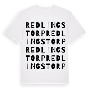 Redlingstorp ordlek t-shirt – ekologisk bomull t-shirt från Pinshirt
