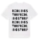 White t-shirt med Redlingstorp ordlek t-shirt