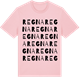 Pink Cotton t-shirt med Regna ordlek t-shirt