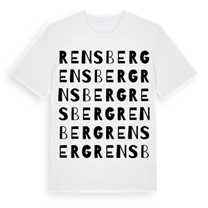 Rensberg ordlek t-shirt – ekologisk bomull t-shirt från Pinshirt