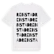 White t-shirt med Renstad ordlek t-shirt