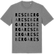 Mid Heather Gray t-shirt med Reseberga ordlek t-shirt