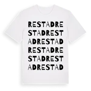 Restad ordlek t-shirt – ekologisk bomull t-shirt från Pinshirt