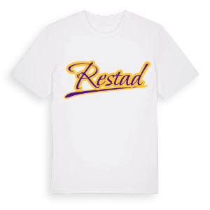 Restad baseball t-shirt – ekologisk bomull t-shirt från Pinshirt