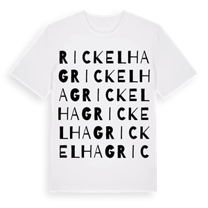 Rickelhag ordlek t-shirt – ekologisk bomull t-shirt från Pinshirt