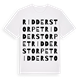 Ridderstorpet ordlek t-shirt