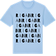 Blue Soul t-shirt med Rigan ordlek t-shirt