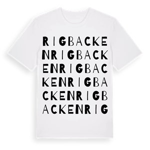 Rigbacken ordlek t-shirt – ekologisk bomull t-shirt från Pinshirt