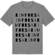 Mid Heather Gray t-shirt med Rimforsa ordlek t-shirt