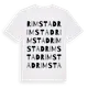 White t-shirt med Rimstad ordlek t-shirt
