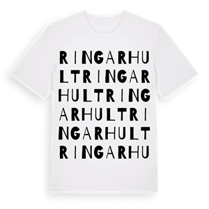 Ringarhult ordlek t-shirt – ekologisk bomull t-shirt från PinShirt